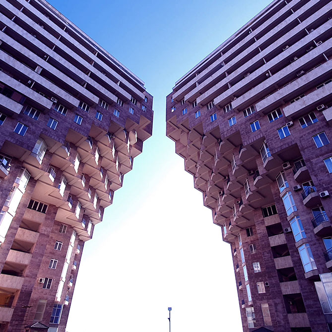 View of building in Armenia.